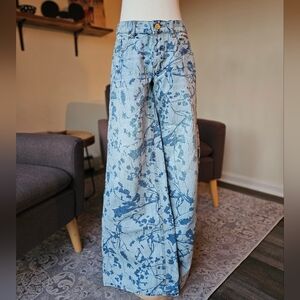 BDG Urban Outfitters Pattern Wide Leg Jeans